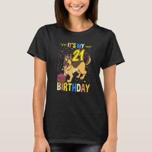 Its My 21st Birthday German Shepherd T-Shirt