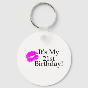 Its My 21st Birthday (Kiss) Key Ring