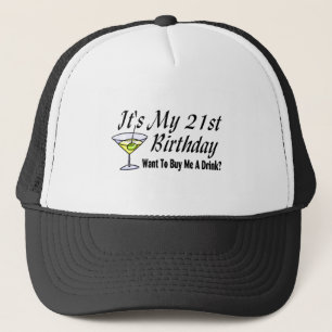 It's My 21st Birthday Trucker Hat
