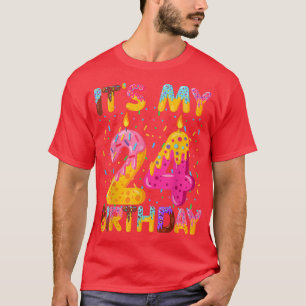 Its My 24th Birthday Sweet Doughnut 24 Years Old F T-Shirt