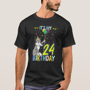 Its My 24th Birthday Wolf T-Shirt