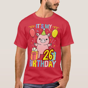 Its My 26th Birthday Pig for Pig Lover Premium T-Shirt