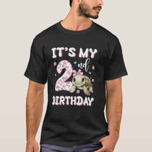 It's My 2nd Birthday Cute Turtle Sea Fish Ocean An T-Shirt