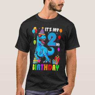It's My 2nd Birthday Happy 2 Year Rex T-Shirt
