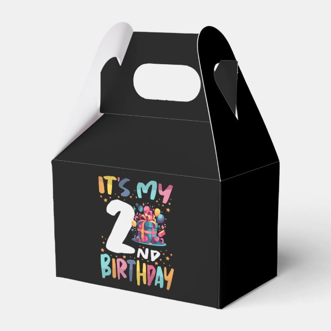 It's My 2nd Birthday Happy Kids Birthday Favour Box (Front Side)