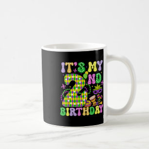 It's My 2nd Birthday Mardi Gras Party Kids Two Yea Coffee Mug
