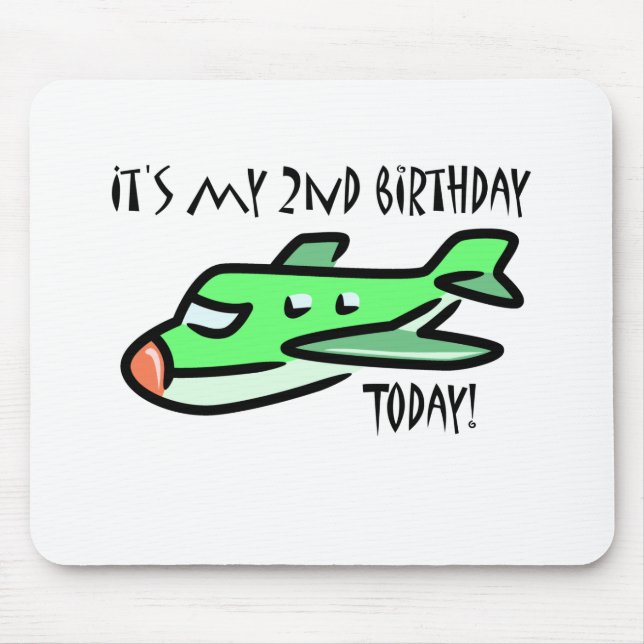 It's My 2nd Birthday Today Mouse Mat (Front)
