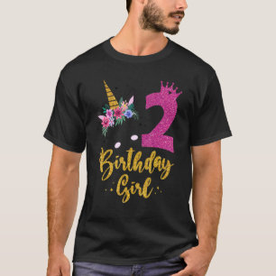 Its My 2nd Birthday Unicorn Outfits For Toddler Gi T-Shirt