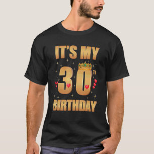 It's My 30th Birthday 30 Years Old 30th Birthday Q T-Shirt