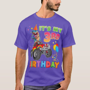 It's My 3rd Birthday 3 Year Old Dinosaur Monster C T-Shirt