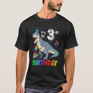 It's My 3rd Birthday Happy 3 Years Dinosaur Rex Bd T-Shirt