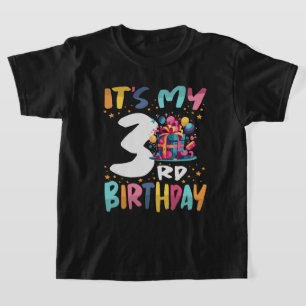 It's My 3rd Birthday Happy Kids Birthday T-Shirt
