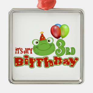 It's My 3rd Birthday Metal Tree Decoration