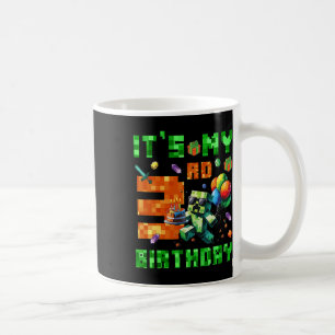 It's My 3rd Birthday Pixel Number Video Game Gamer Coffee Mug