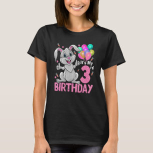 It's My 3rd Birthday Rabbit 3rd Birthday 3 Years O T-Shirt