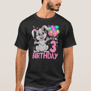 It's My 3rd Birthday Rabbit 3rd Birthday 3 Years O T-Shirt