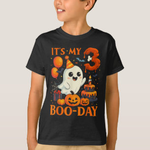 It's My 3rd Boo-day Birthday Halloween Ghost 3 Yea T-Shirt