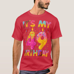 It's My 49th Birthday Sweet Doughnut 49 Years Old T-Shirt