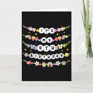 Its My 4th Birthday 4 Happy Birthday Friendship Br Card