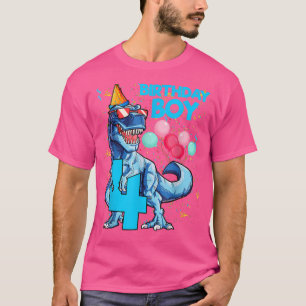 It's My 4th Birthday Boy Funny Dinosaur Birthday 4 T-Shirt