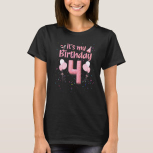 It's My 4th Birthday Doughnut Happy 4 Years Old Gi T-Shirt