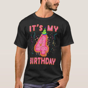 It's My 4th Birthday Doughnut Happy 4 Years Old Gi T-Shirt