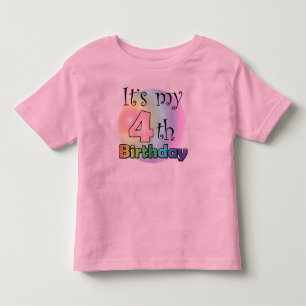 It's my 4th Birthday (girl) Toddler T-Shirt