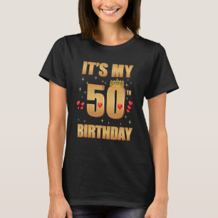 It's My 50th Birthday 50 Years Old 50th Birthday Q T-Shirt