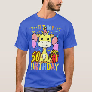 Its My 50th Birthday Giraffe Lover T-Shirt