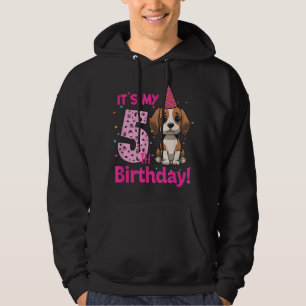 It's My 5th Birthday Beagle Dog Lover 5 Years Old Hoodie