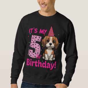 It's My 5th Birthday Beagle Dog Lover 5 Years Old Sweatshirt