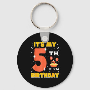 Its My 5th Birthday Pi Day Math 5 Years Old Kids G Key Ring