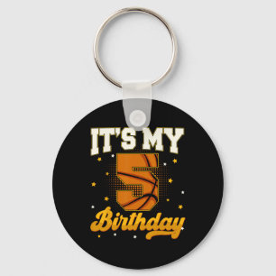 Its My 5th Birthday Sketll Boy 5 Years Old Gifts T Key Ring
