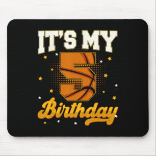 Its My 5th Birthday Sketll Boy 5 Years Old Gifts T Mouse Mat