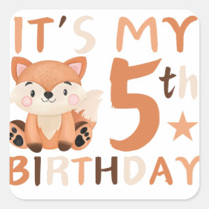 It's my 5th birthday Sticker