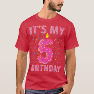 It's My 5th Birthday Sweet Doughnut 5 Years Old Fu T-Shirt