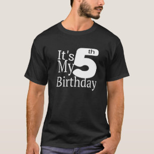 It's My 5th Birthday T-Shirt