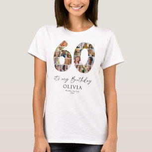 It's My 60th Birthday Personalised Photo T-Shirt