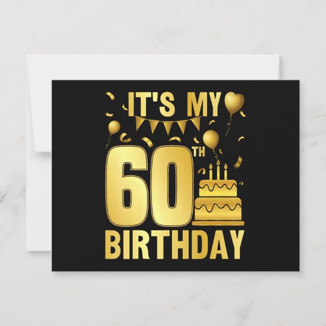 It's My 60th Party Invitation (Front)