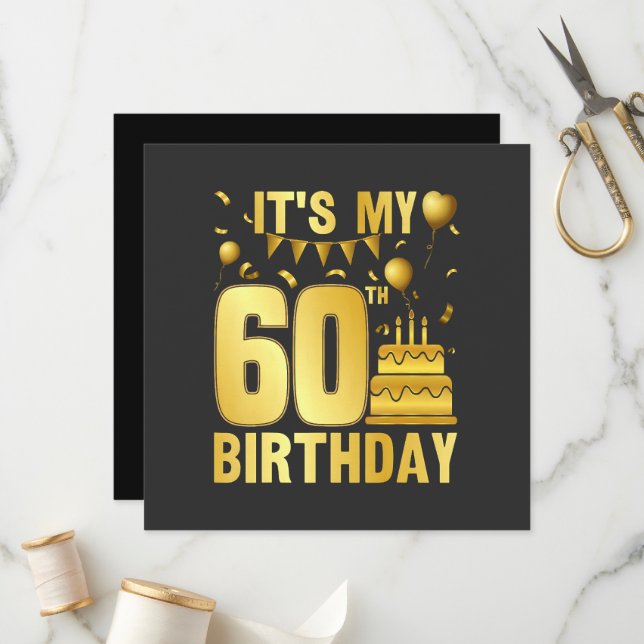 It's My 60th Party Programme (Front/Back In Situ)