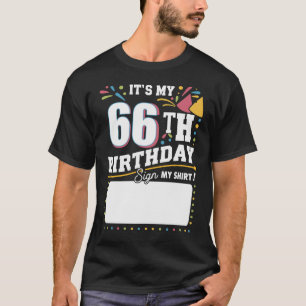 It's My 66th Birthday 66 Years Old Birthday Party T-Shirt