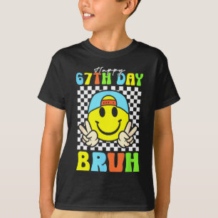 It's My 67th Day Of School Bruh Six Seven Meme Boy T-Shirt