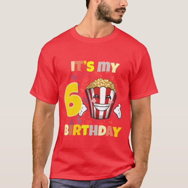 Its My 6 Birthday retro T-Shirt (Front)