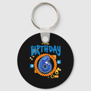 Its My 6th Birthday Boy Family Matching Party Vide Key Ring