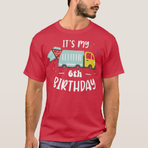 It's my 6th Birthday Garbage Truck 6 ys Birthday G T-Shirt