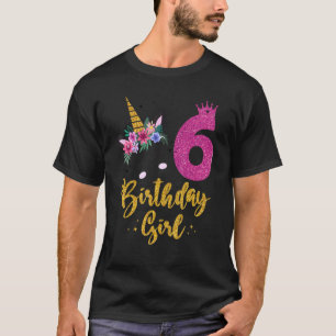 Its My 6th Birthday Unicorn Outfits For Toddler Gi T-Shirt