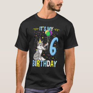 Its My 6th Birthday Wolf T-Shirt