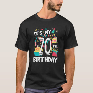 It's My 70Th Birthday Cute Sweets Cake Sweetmeat M T-Shirt