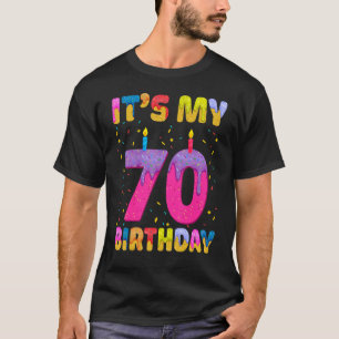 It's My 70th Birthday Girl Sweet Doughnut Happy 70 T-Shirt