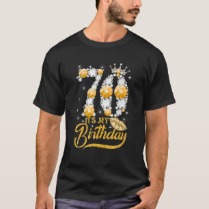 It's My 70Th Birthday Queen 70 Years Old Shoes Cro T-Shirt